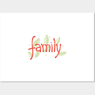 Family - Digitally Handwritten Graphics GC-095 Posters and Art